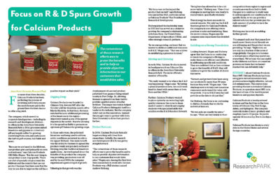 Calcium Products Feature